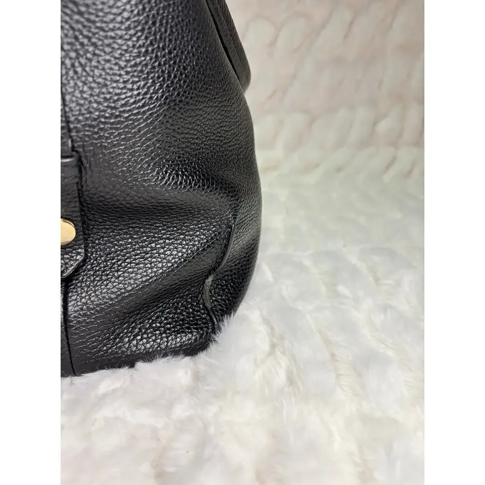 Women's Botkier Black Pebbled Leather Hobo Shoulder Bag | Large Slouchy Soho Bag